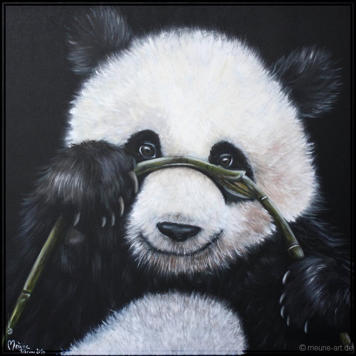 Grosser Panda 1 Acryl auf Leinwand;
120 x 120 cm